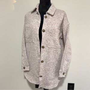 NEW with tags Madewell MWL Sweater Fleece Oversized Shirt-Jacket